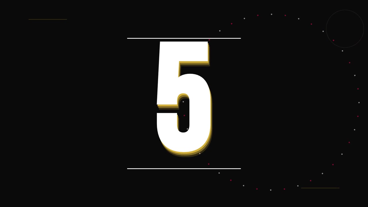 Digital Countdown Timer from Ten to Zero