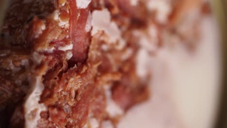 close-up of canned meat