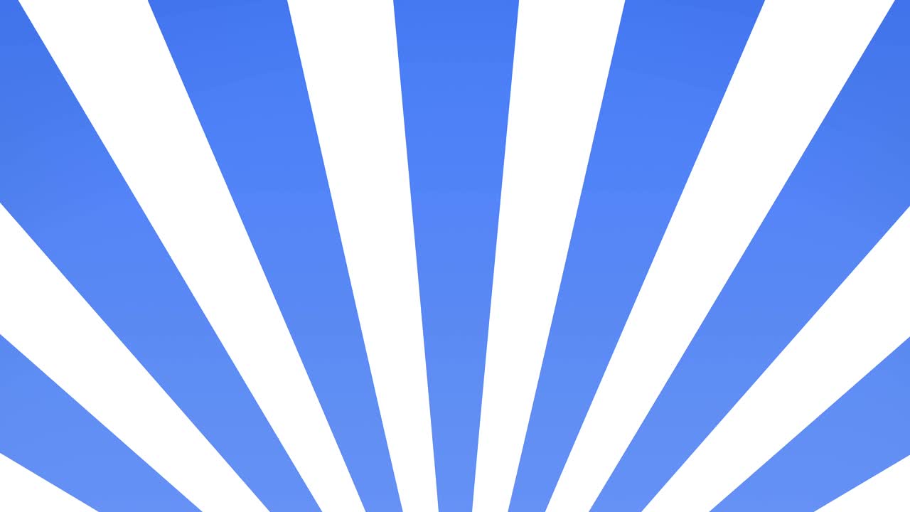 radial rising sun burst loop: 기하학적 움직임 배경: 파란색과 색