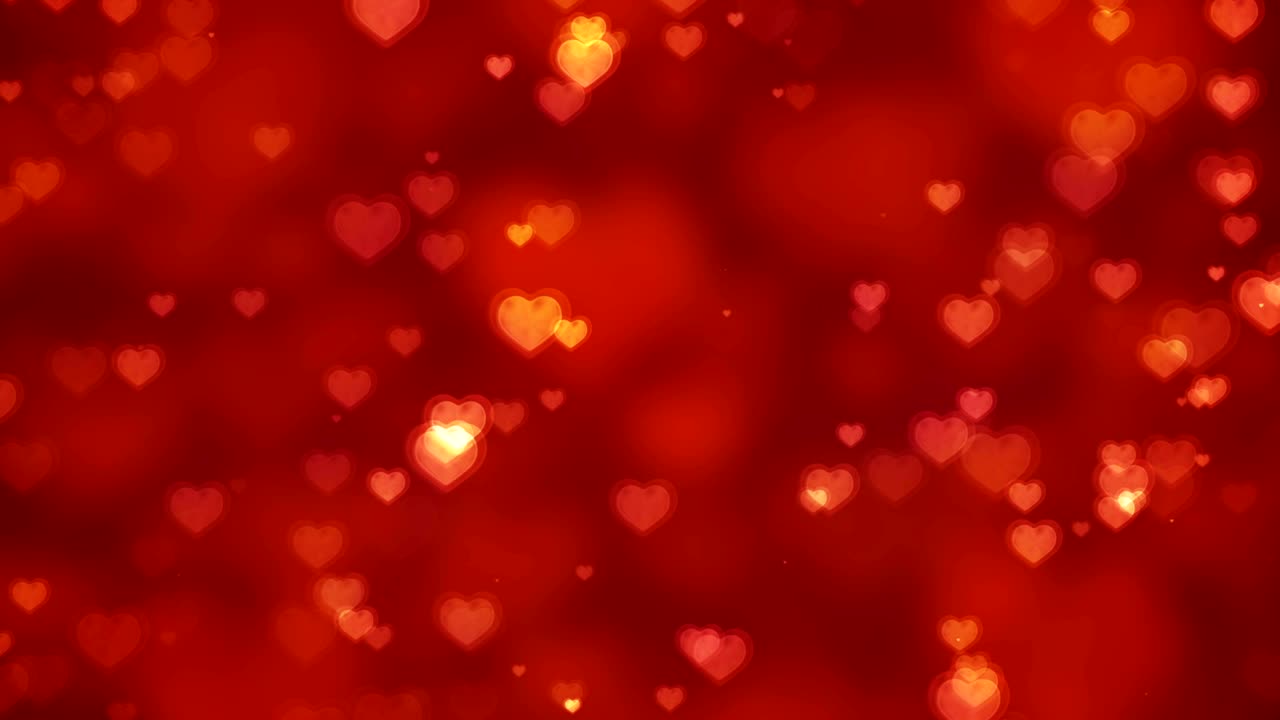 abstract corazones voladores valentines fondo -4k