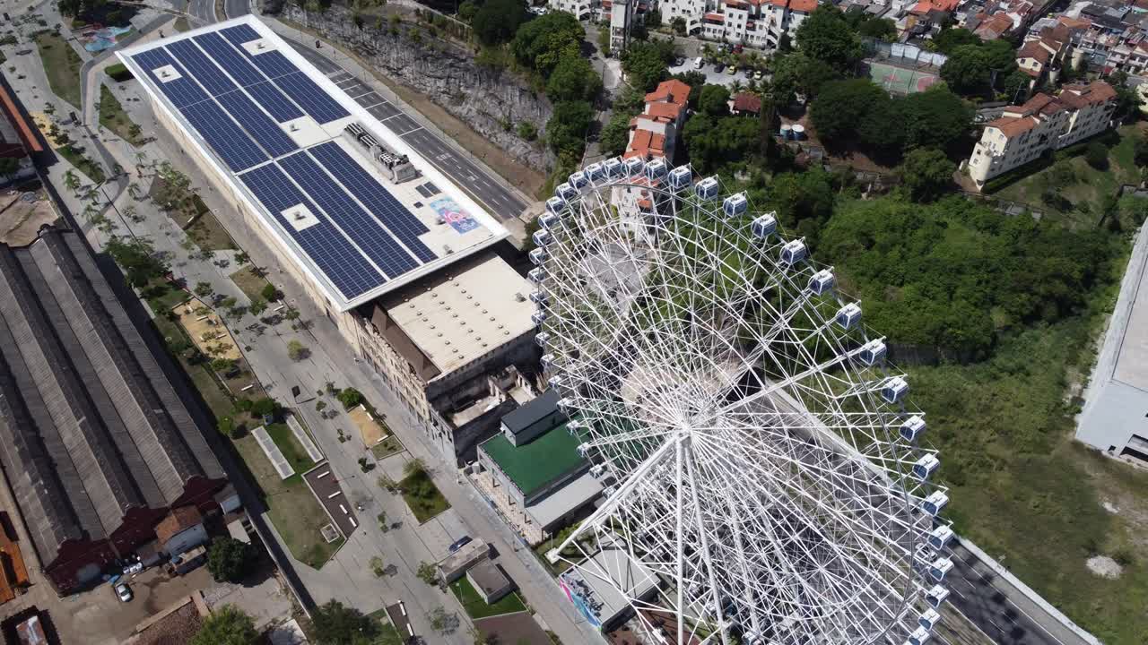 브라질 리우데자네이루 시내의 랜드마크의 공중 풍경, 리우 스타 관광 명소, 유명한 리우 니테로이 다리