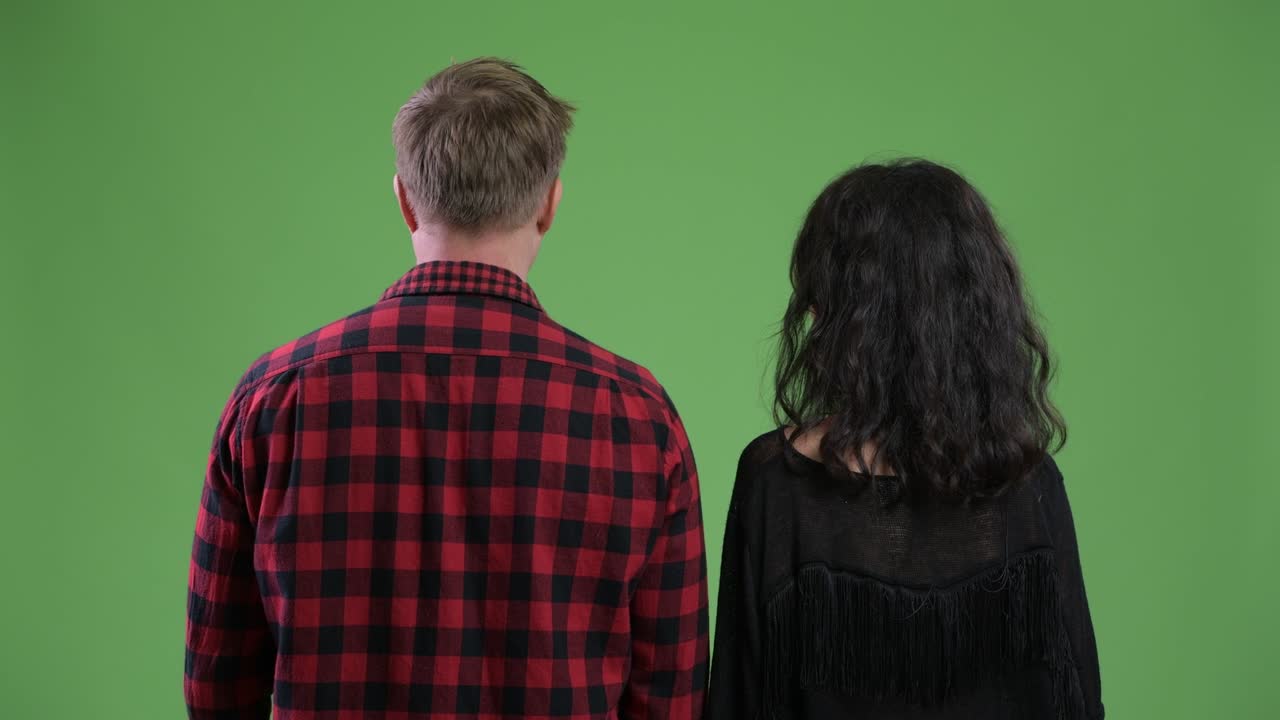 Young couple sight-seeing together