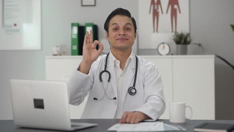 Happy-Indian-doctor-showing-okay-sign