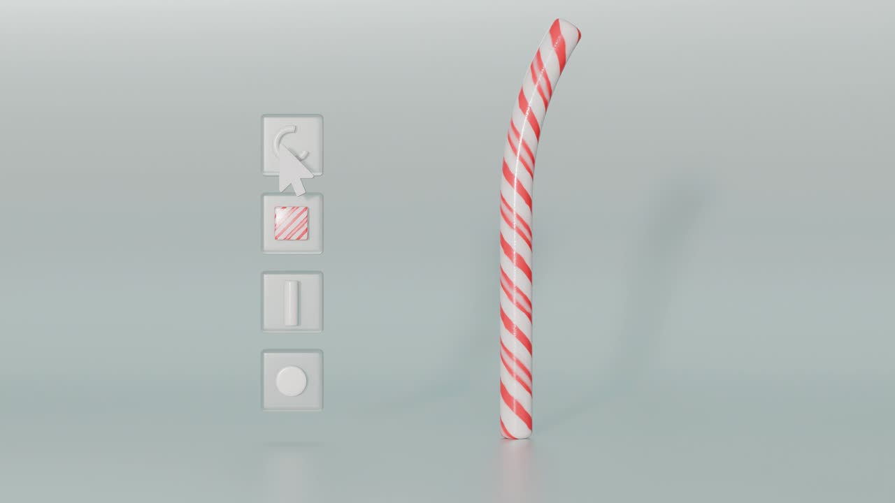 Candy cane cursor animation