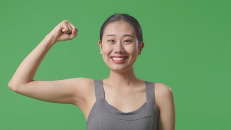 woman celebrating fitness success