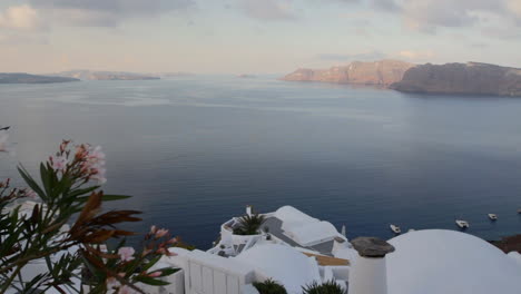 an iconic view of the caldera in santorini