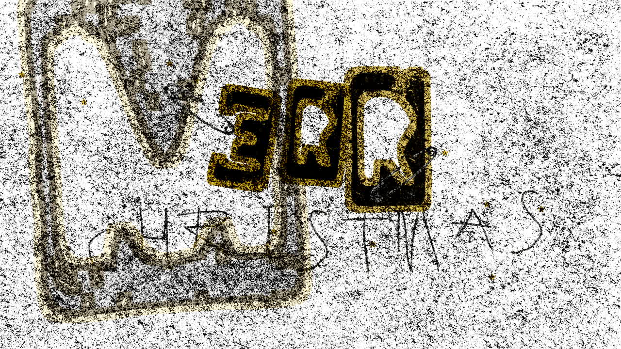 feliz navidad en la textura blanca hipster con ruido