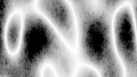 animaciones en bucle de un diseño amorfo u orgánico en blanco y negro