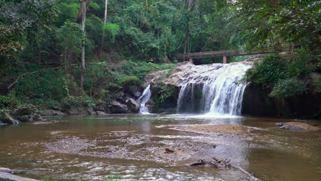 beautiful-Mae-Sa-Waterfall-in-Chiang-mai,-Thailand