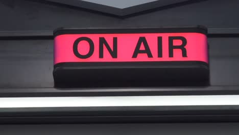 on air sign for radio or tv shows