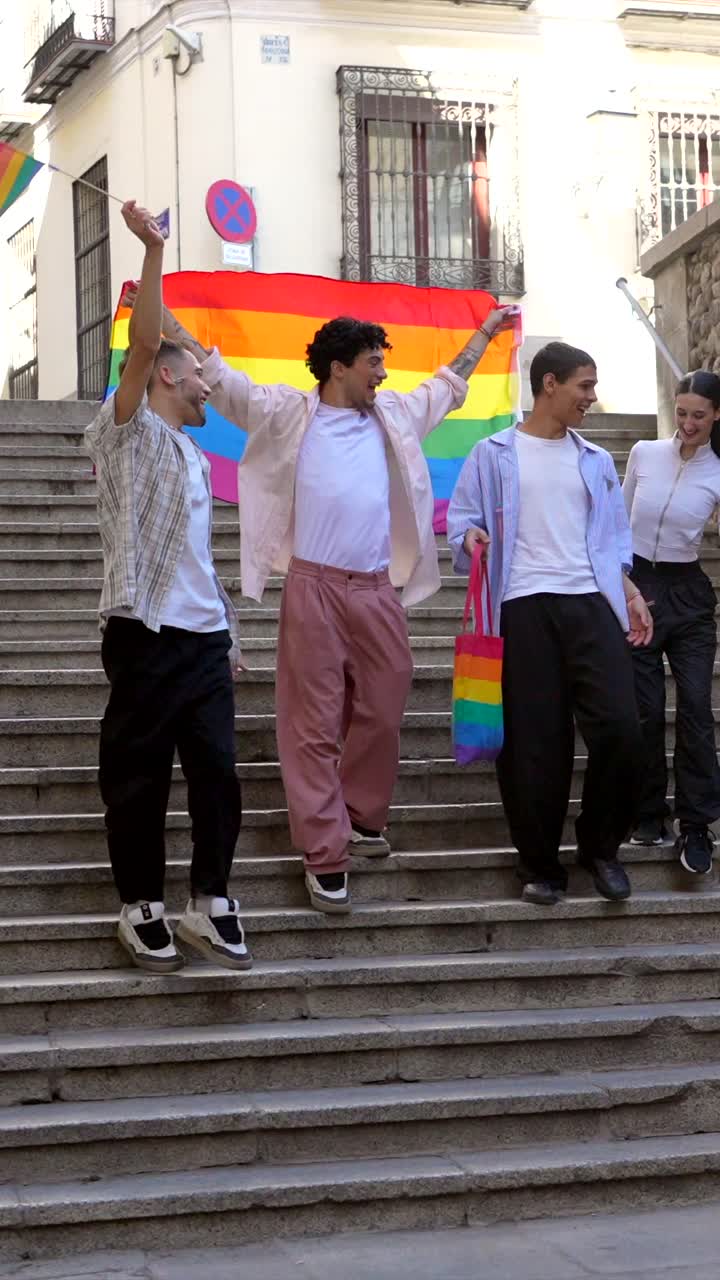 Group of People Celebrating Pride
