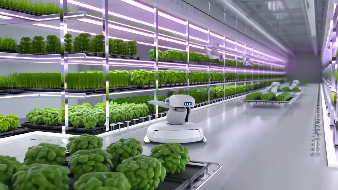 Robotic Automation in a Modern Vertical Farm