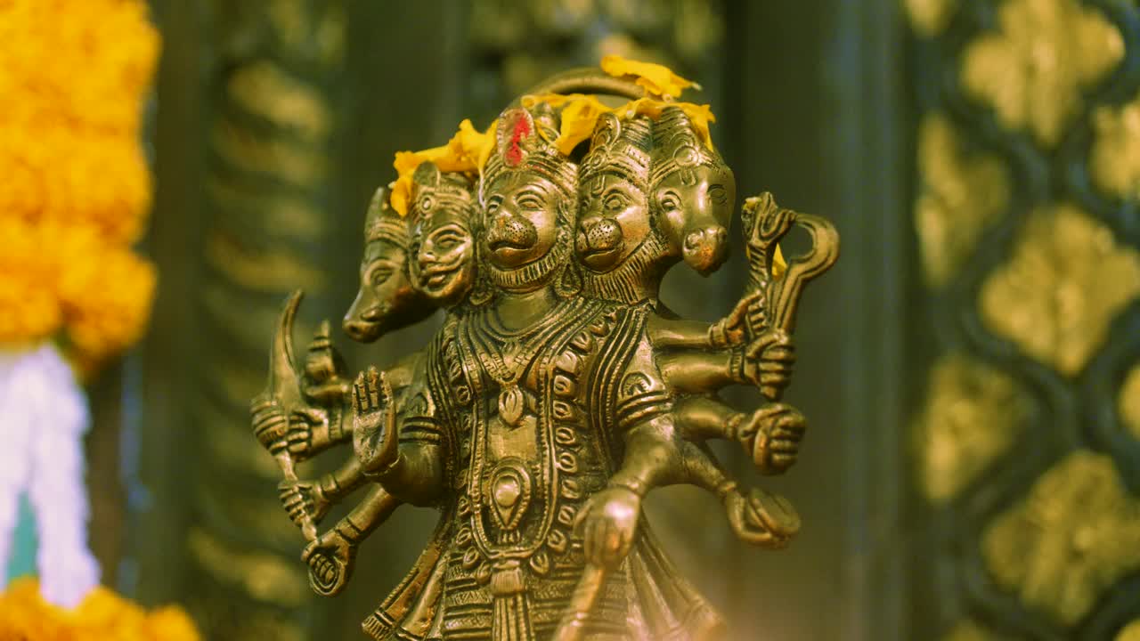 imágenes cinematográficas de 4k de la decoración india para el festival de diwali