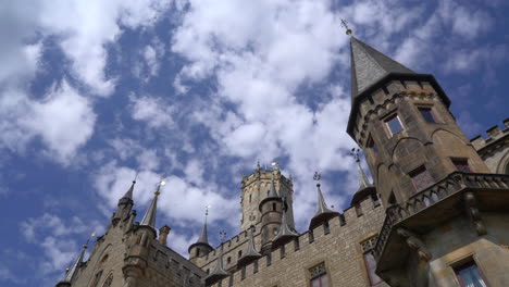 marienburg castle with summer sky background