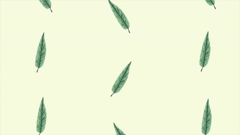 hojas exóticas tropicales patrón de animación de ecología
