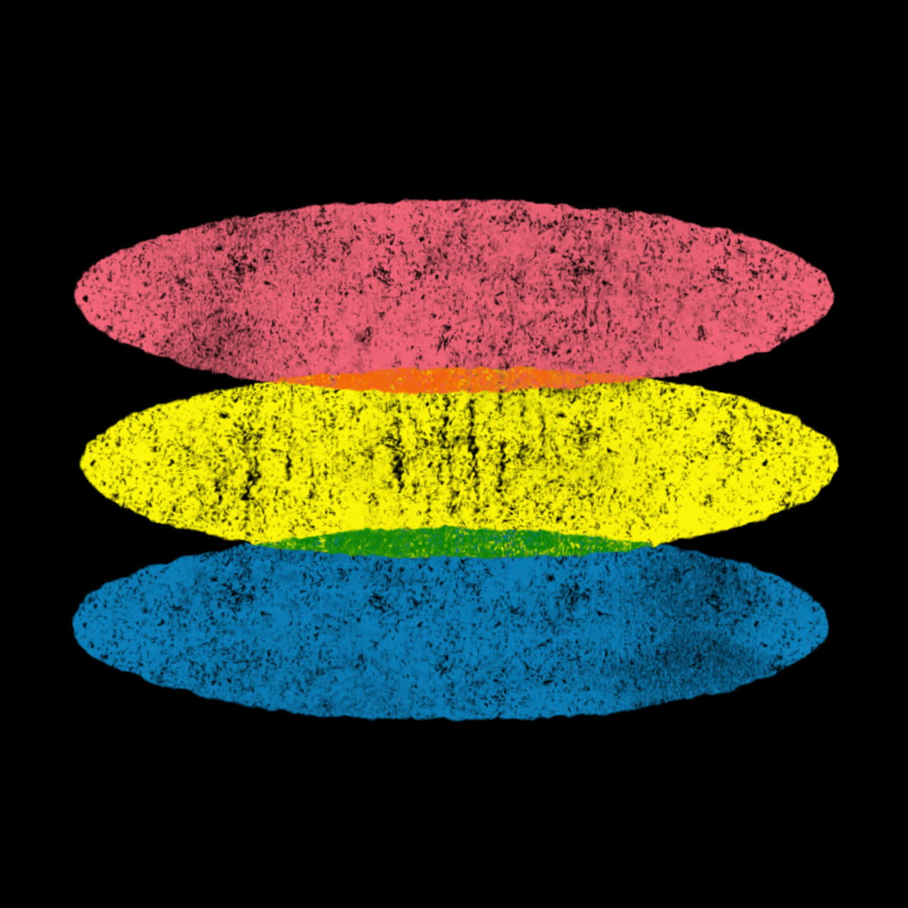 Bandiera animata del Pride panessuale con colori testurizzati