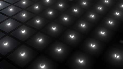 abstract geometric pattern with glowing circles