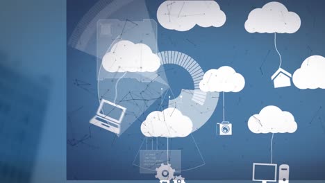 Animation-of-scope-scanning-and-digital-clouds-with-electronic-devices