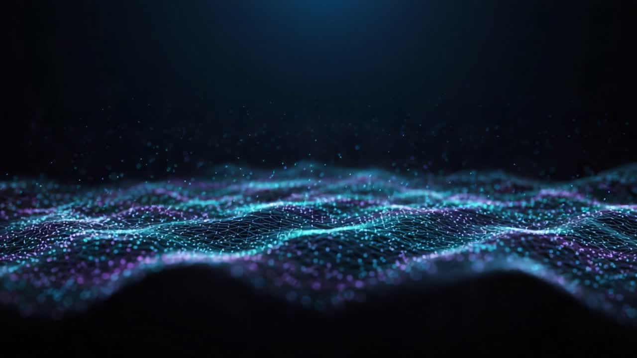 Captivating Digital Wave Formations: A Stunning Visualization of Light ...