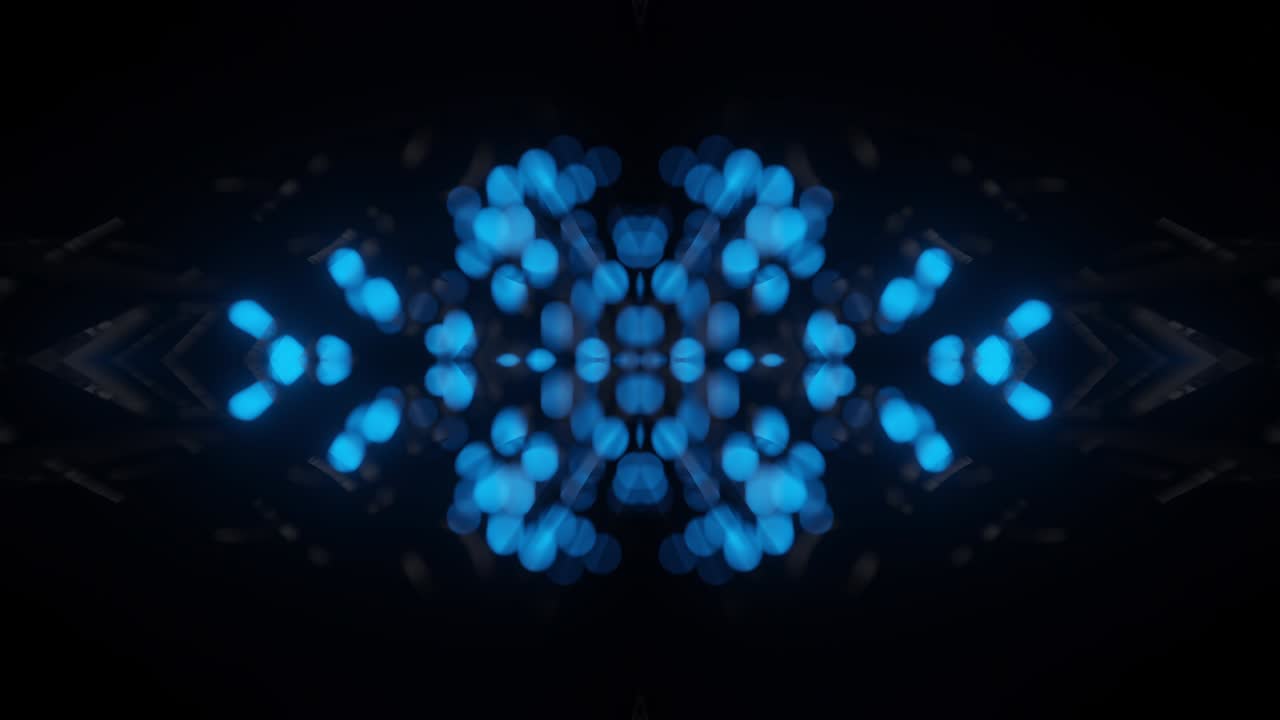 Optical fibers animation of distribution of the light signal from a diode.