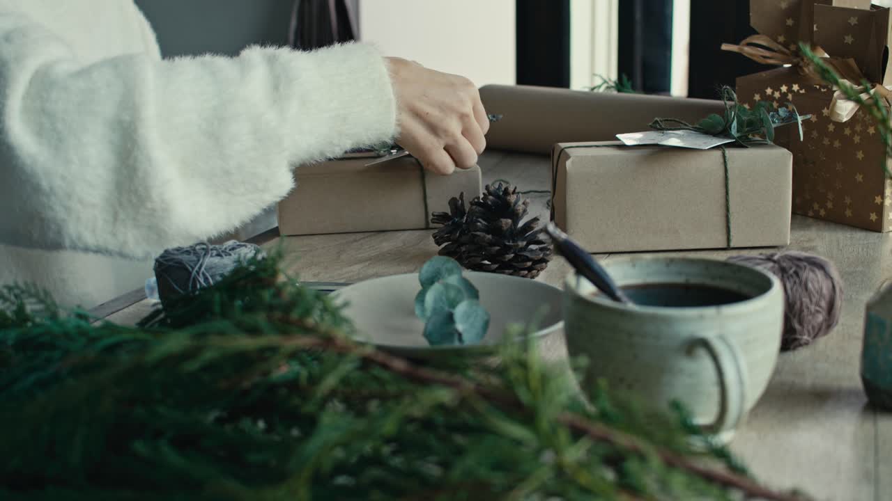 Cozy Christmas Gift Wrapping