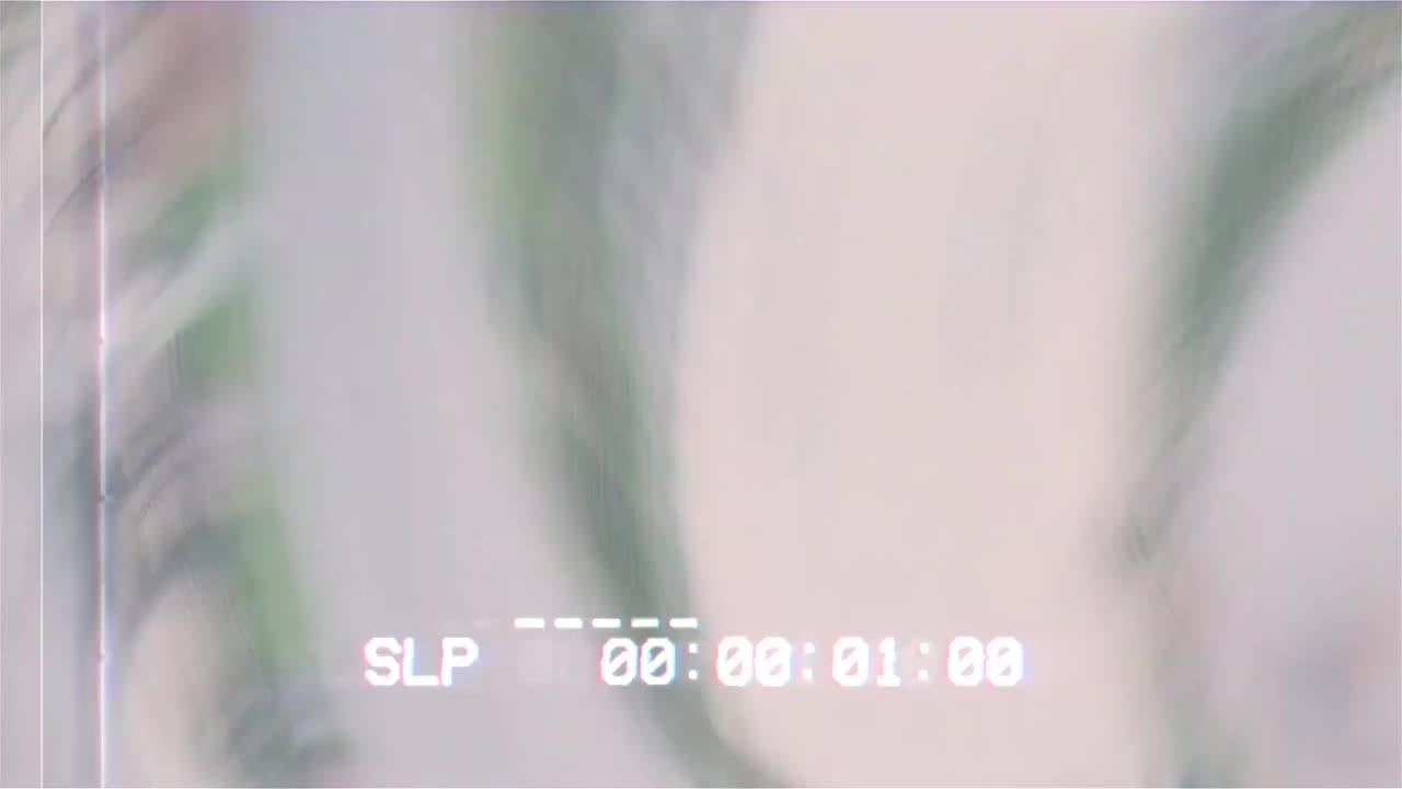 Retro video featuring people and auto calibration text