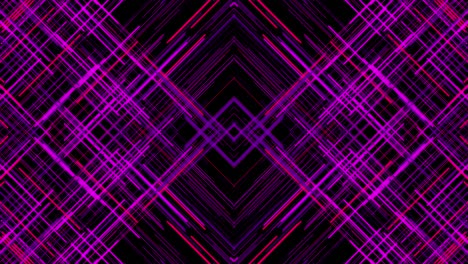 animación abstracta de líneas cruzadas coloridas hipnóticas que se mueven en el fondo oscuro. animación. líneas cruzadas fondo animado, bucle sin costuras.