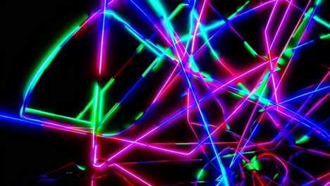 abstract neon light trails
