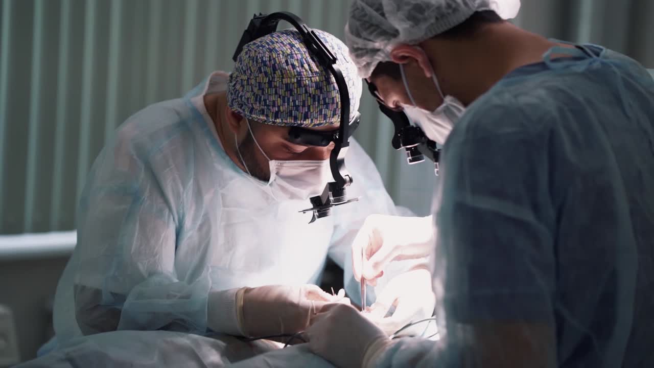 수술실에 있는 외과 의사들