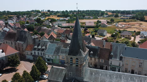 aerial view of a charming french village