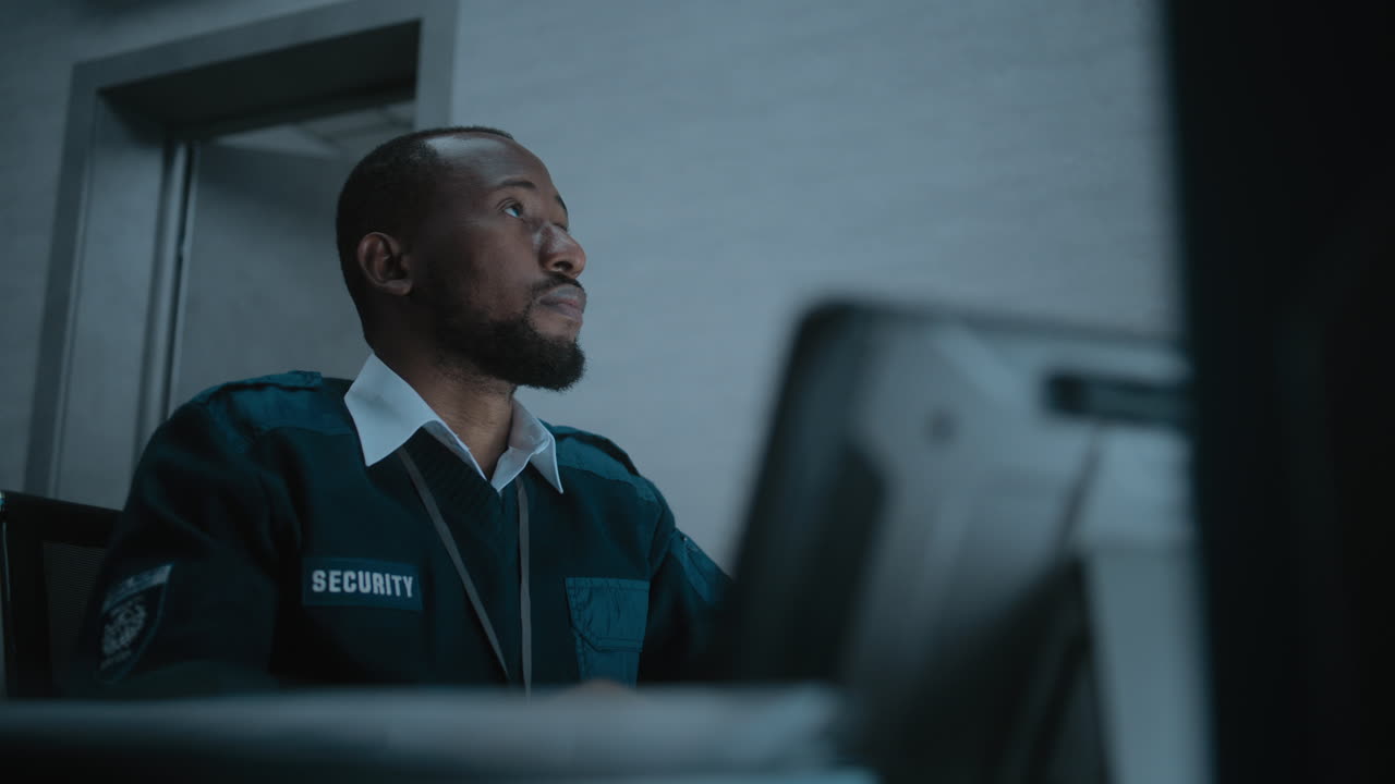 Security Guard Monitoring Systems at Night