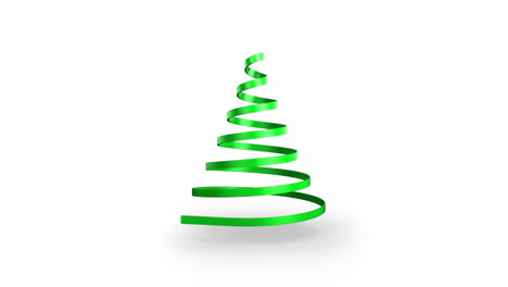 Ribbon-swirling-to-form-christmas-tree-shape