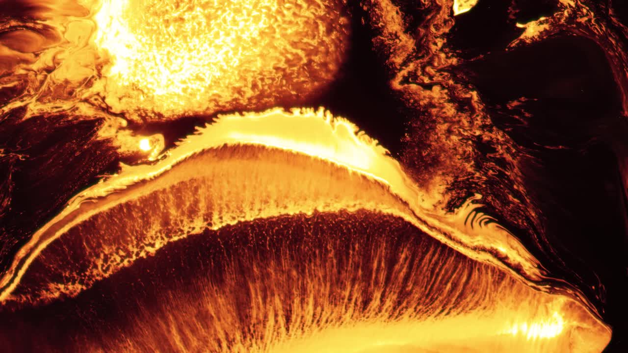 эффект жидкой космической туманности - макро