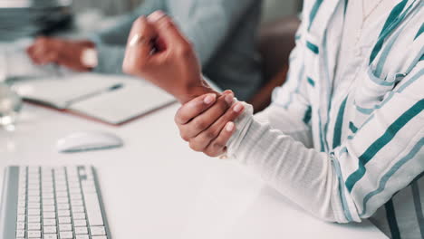 wrist pain at work
