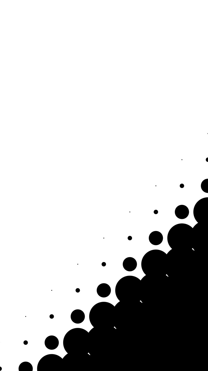Effetto di transizione astratto con pois in espansione
