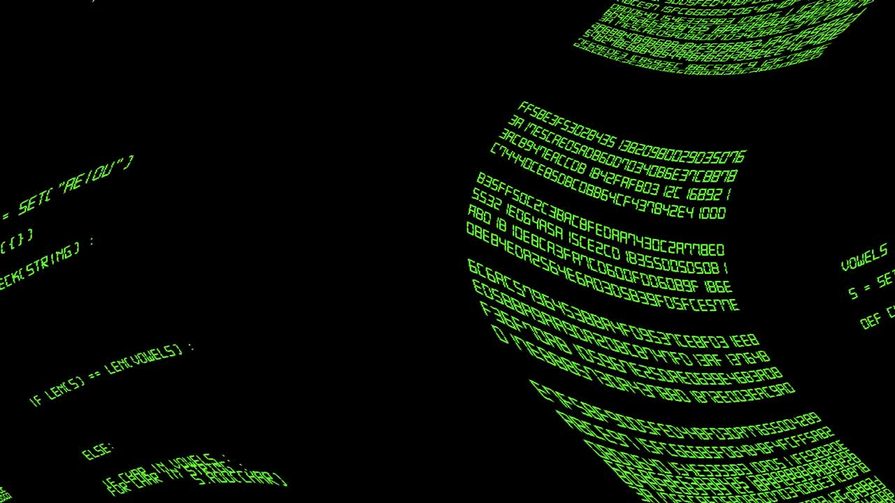 Animation of data streams python and hex