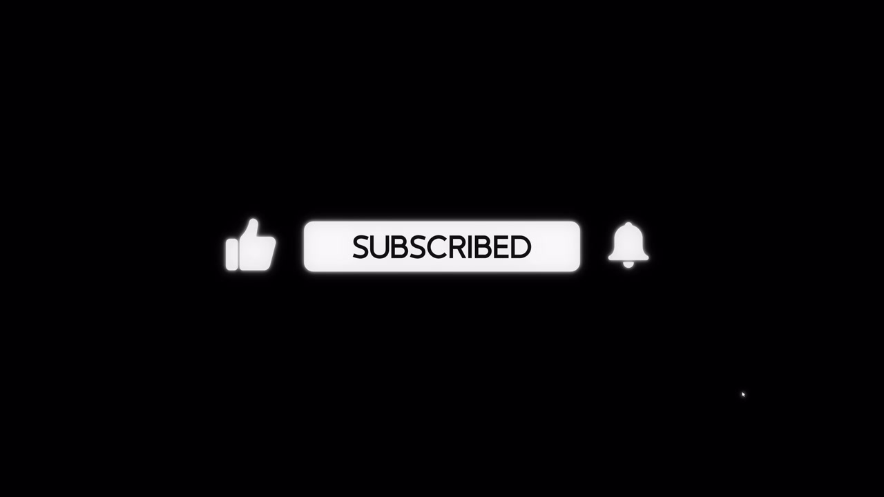 Animated Social Media Subscribe Button and Notification Bell Overlay