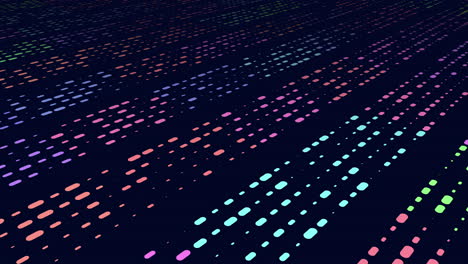 Abstract and vibrant colorful background of dots in blue, pink, and green