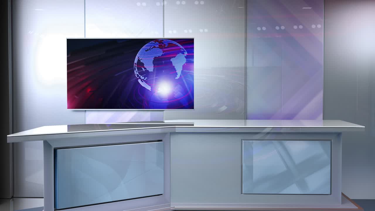 3d 가상 뉴스 스튜디오 배경, 루프