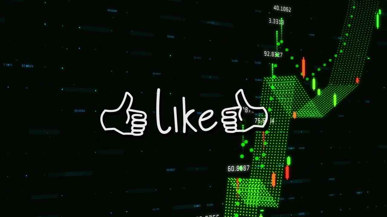 검은색 바탕에 비슷한 텍스트와 데이터 처리의 애니메이션