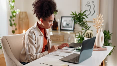 woman working from home