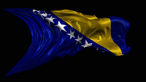 bosnian flag waving