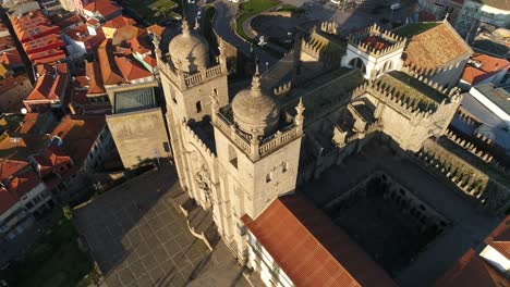 Cathedral-city-of-Porto-Aerial-View