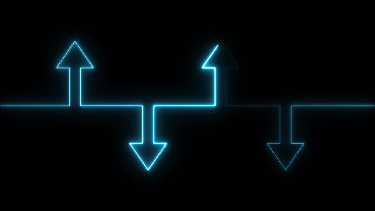 Neon arrow directions