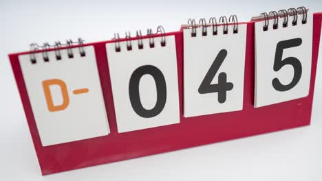 calendario de cuenta regresiva del día d 100