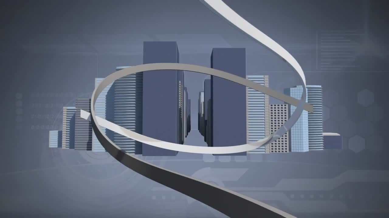 도시 거리를 돌아다니며