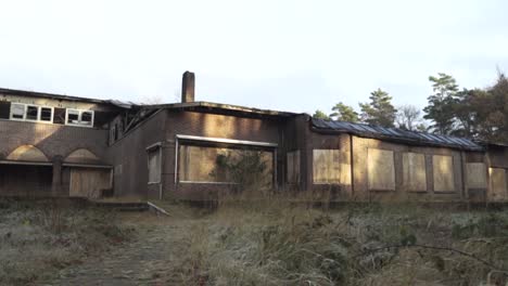 abandoned building in a forest