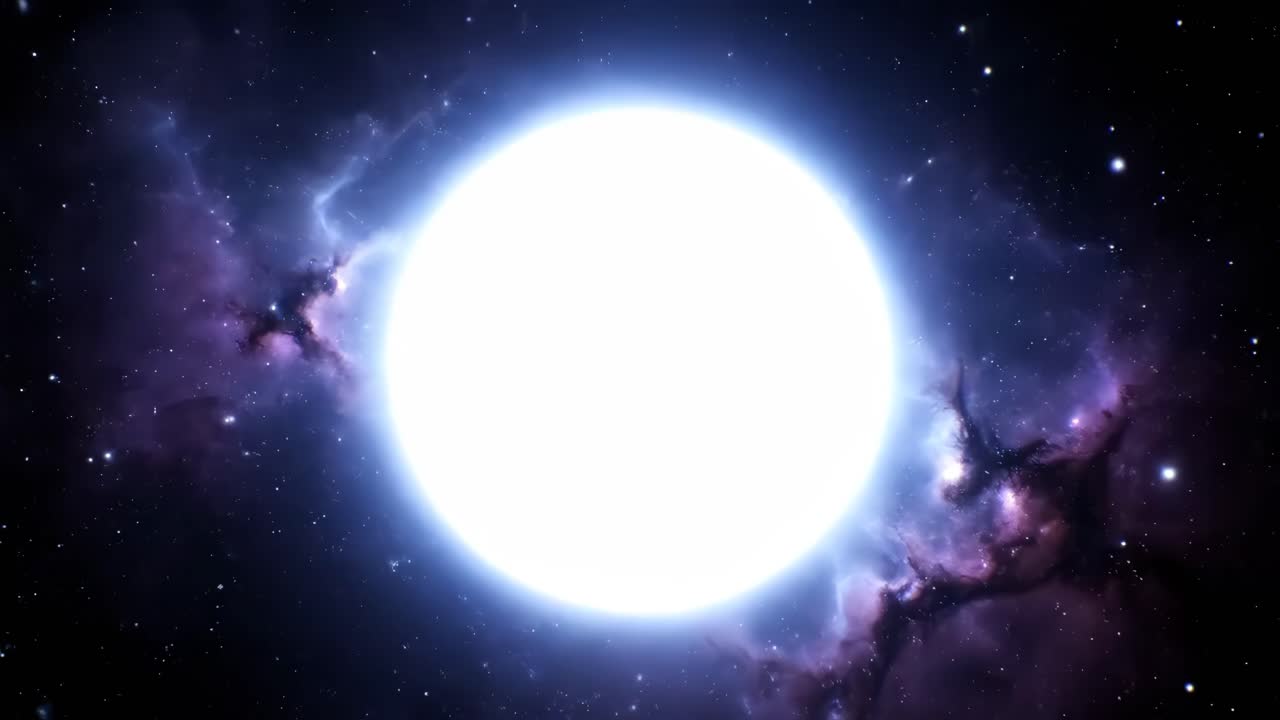 una estrella brillante en el espacio