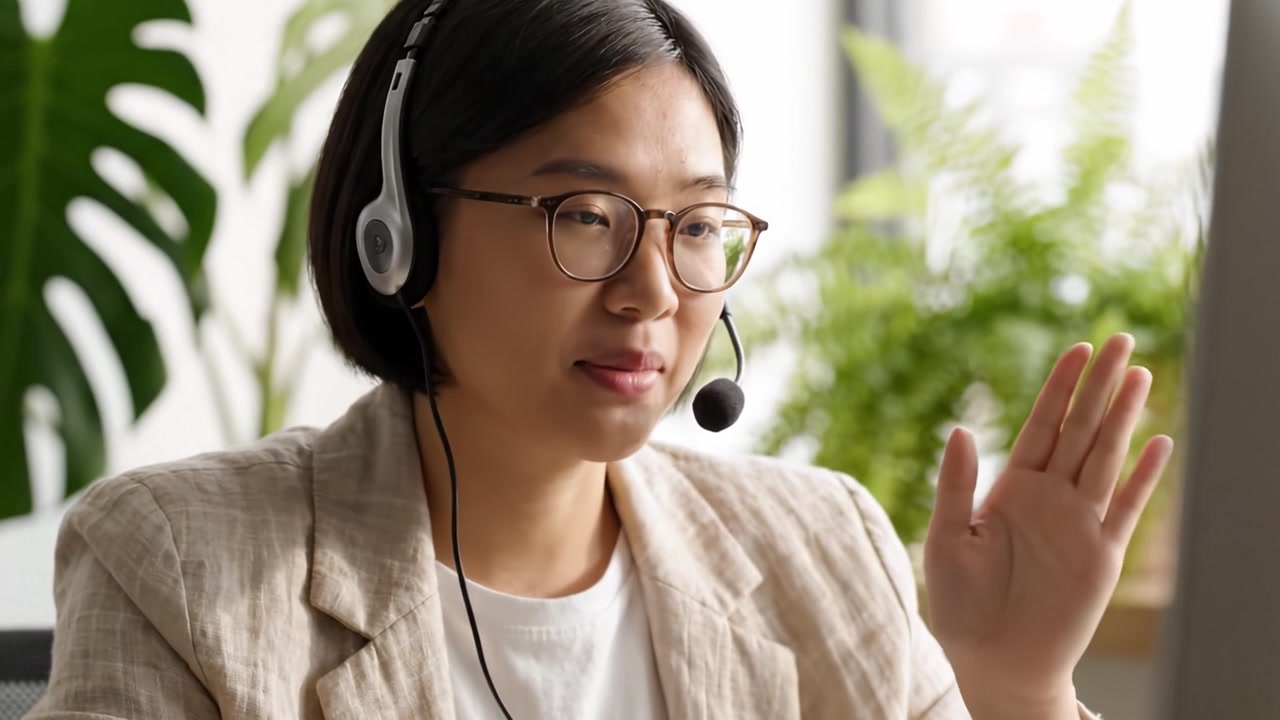 Professional Communication: A Focused Individual Engaged in Online Interaction, Showcasing the Modern Work Environment with Technology and Connectivity