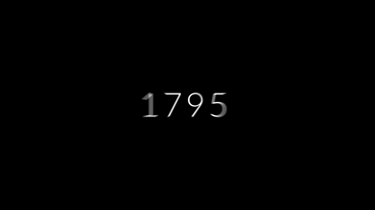 Animated Countdown of Years on Black Background